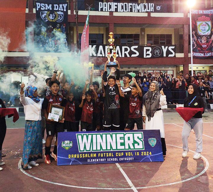 Tim Futsal SD Islam Al Akhyar Makassar Raih Juara 1 Pada Turnamen "Darussalam Cup 2024"