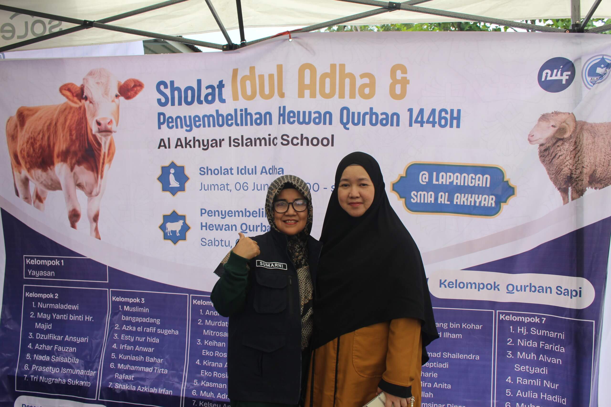 Al Akhyar Islamic School Makassar Laksanakan Qurban 1446 H: 7 Sapi dan 6 Kambing, Wujud Semangat Berbagi di Idul Adha