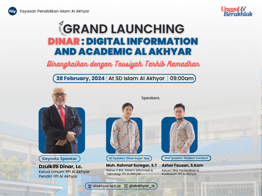 Grand Launching DINAR APP Al Akhyar Sukses Digelar, Aplikasi Akademik Inovatif Resmi Diperkenalkan