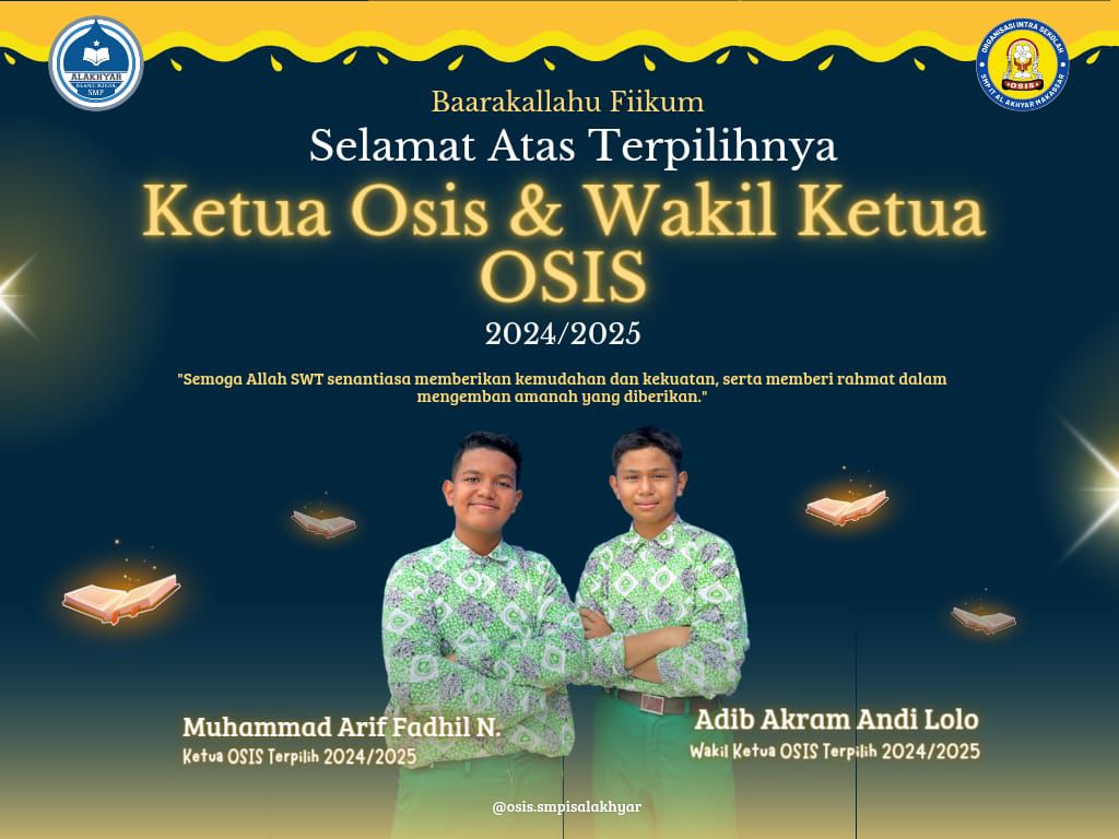 Demokrasi di Sekolah: Arif dan Adib Unggul dalam Pemilihan Ketua OSIS 2024