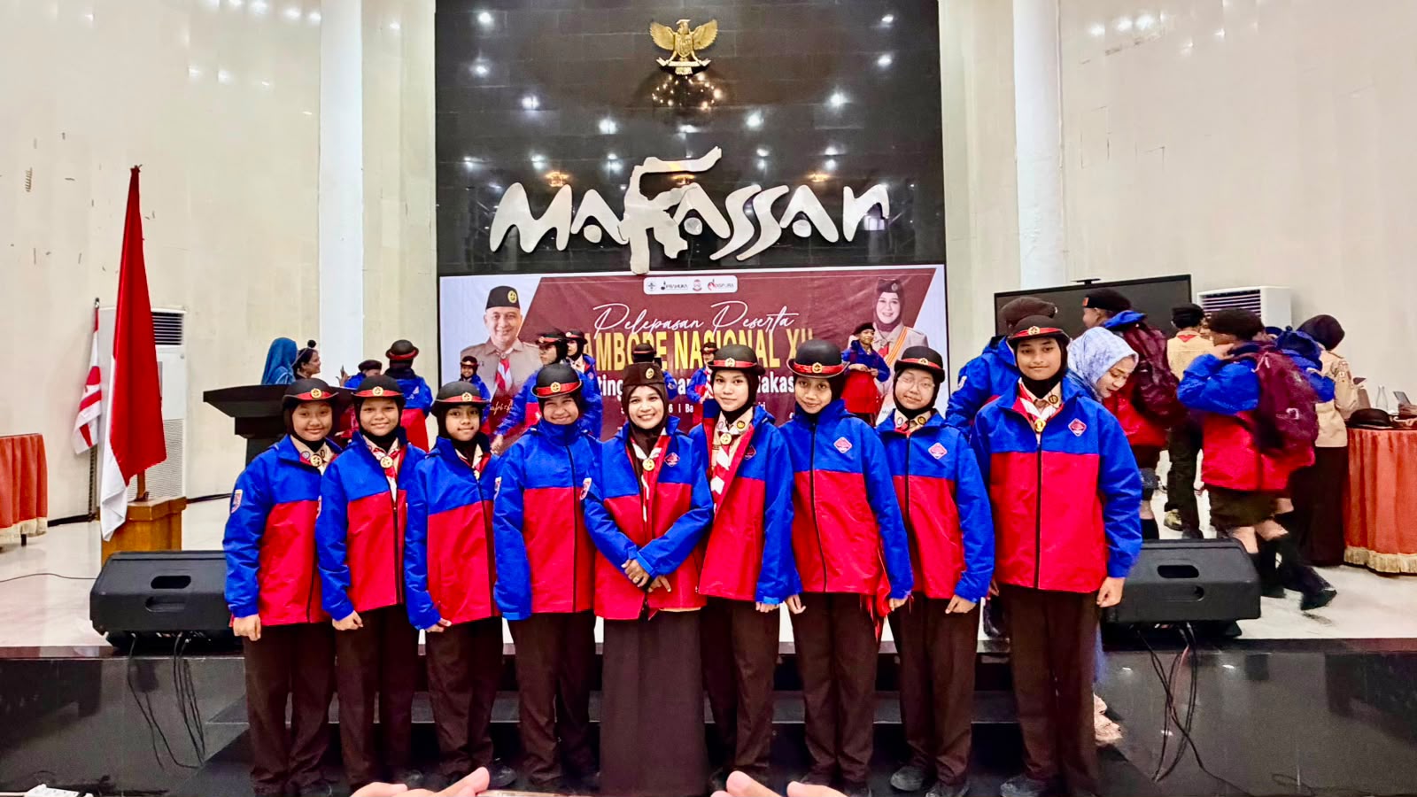 Pelepasan bersama MABICAB dan Ketua Kwarcab Kota Makassar